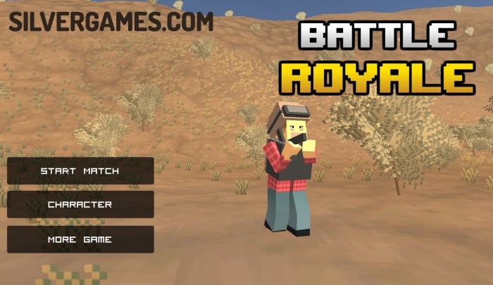 Online battle royale games